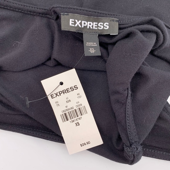 NEW Express Black V-Neck Tank Top Sz XS - Picture 5 of 6